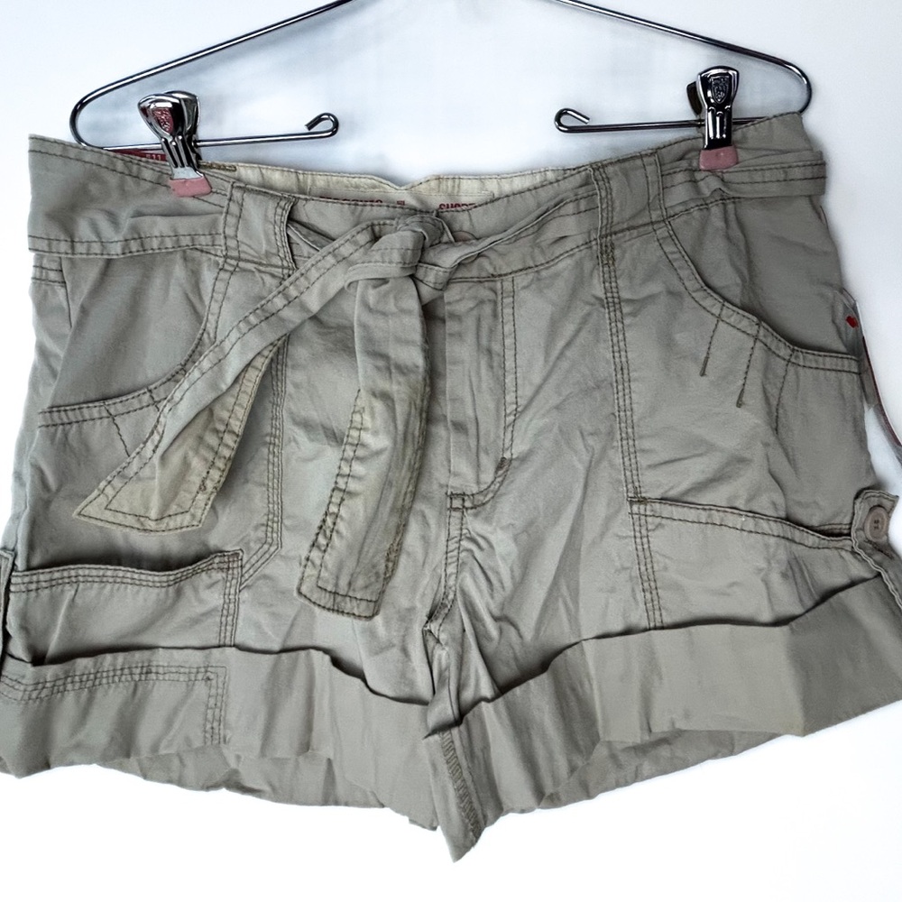 Mossimo Supply Co. Beige Cargo Lowest Rise Shorts‎ 11 NWT